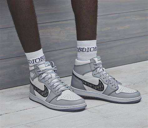 dior nike collab release|Dior jordan 1 high sneakers.